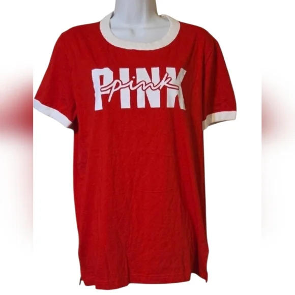 Red Graphic Tee with White Accents - Picture 3 of 3